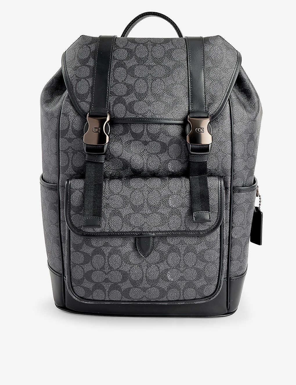 COACH League Leather Backpack in Grey for Men Lyst UK