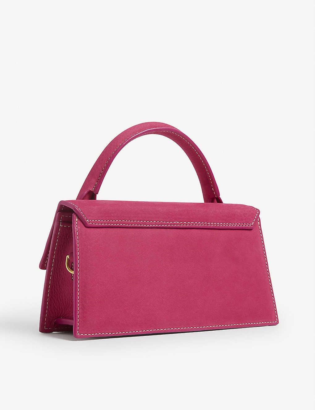 jacquemus pink suede bag