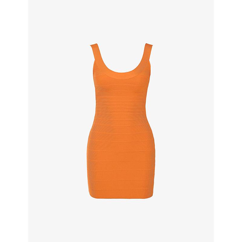 orange house of cb dress 'The OG' Orange Sherbet Mini Bandage Dress