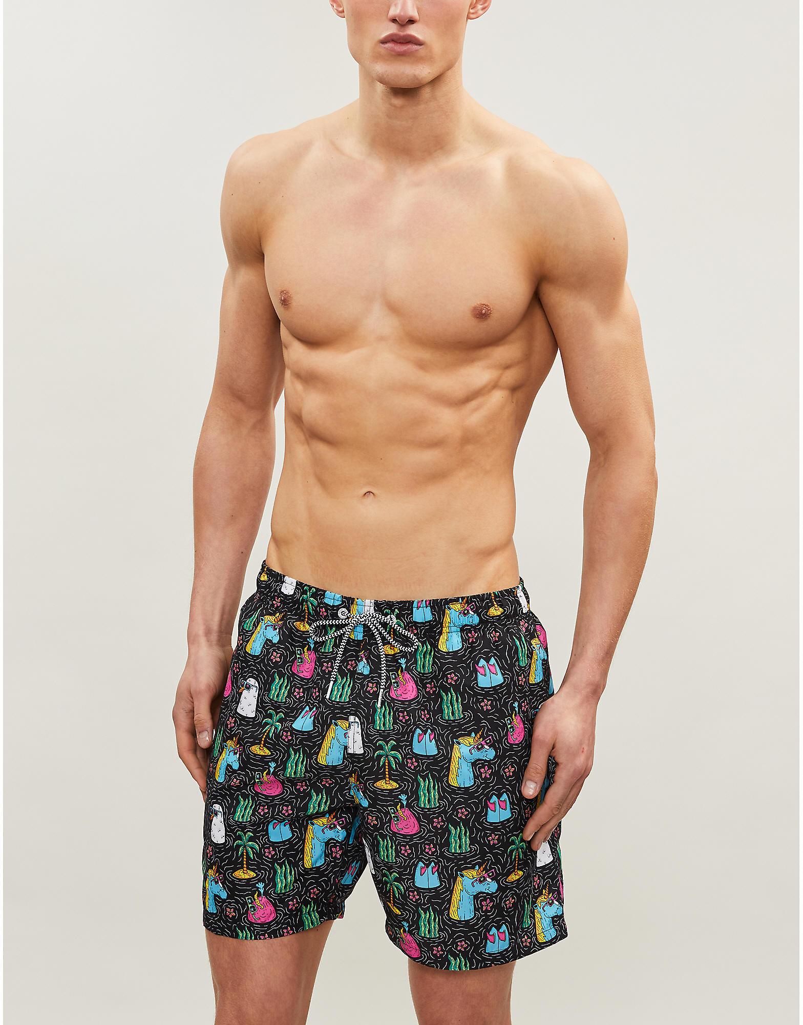 unicorn swim shorts