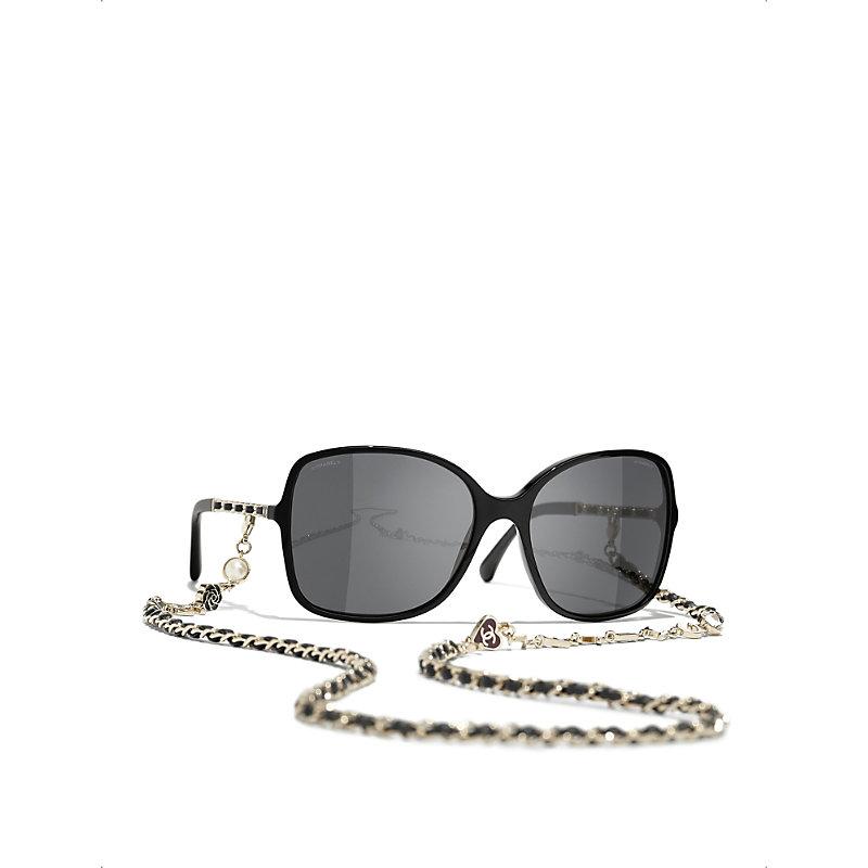 Chanel Square Sunglasses in Gray