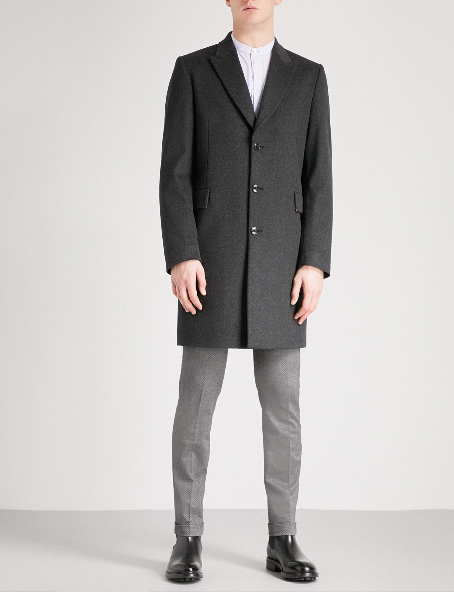 Paul Smith Epsom Single-breasted Wool And Cashmere-blend Coat in ...