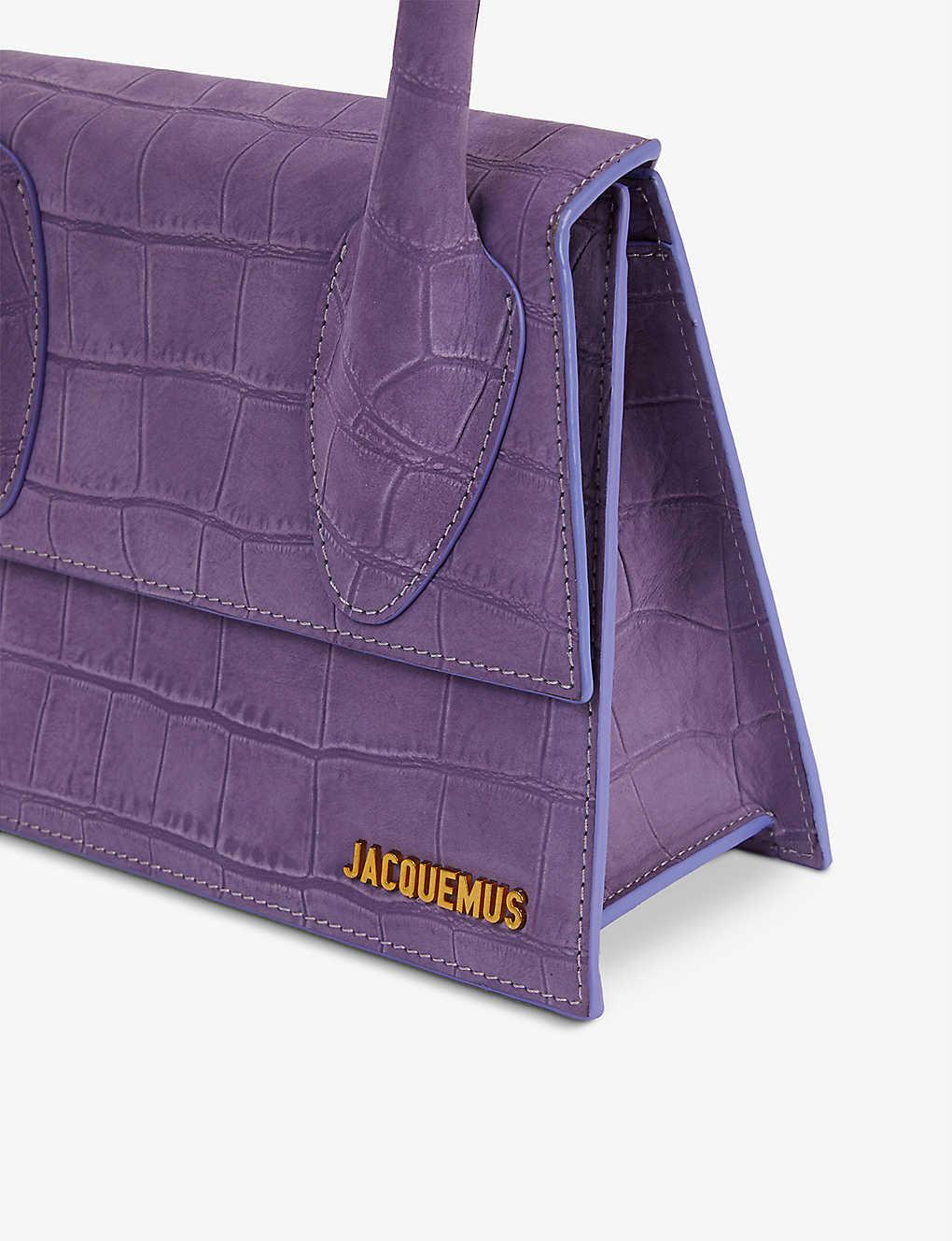 Jacquemus Le Grand Chiquito Crocodileembossed Leather Top Handle Bag