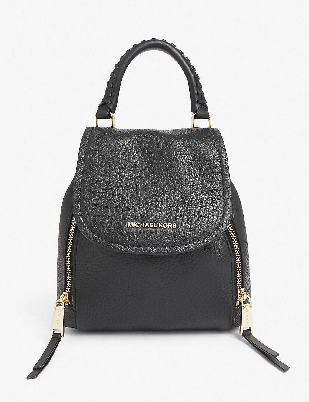 MICHAEL Michael Kors Viv Leather Backpack in Black Lyst