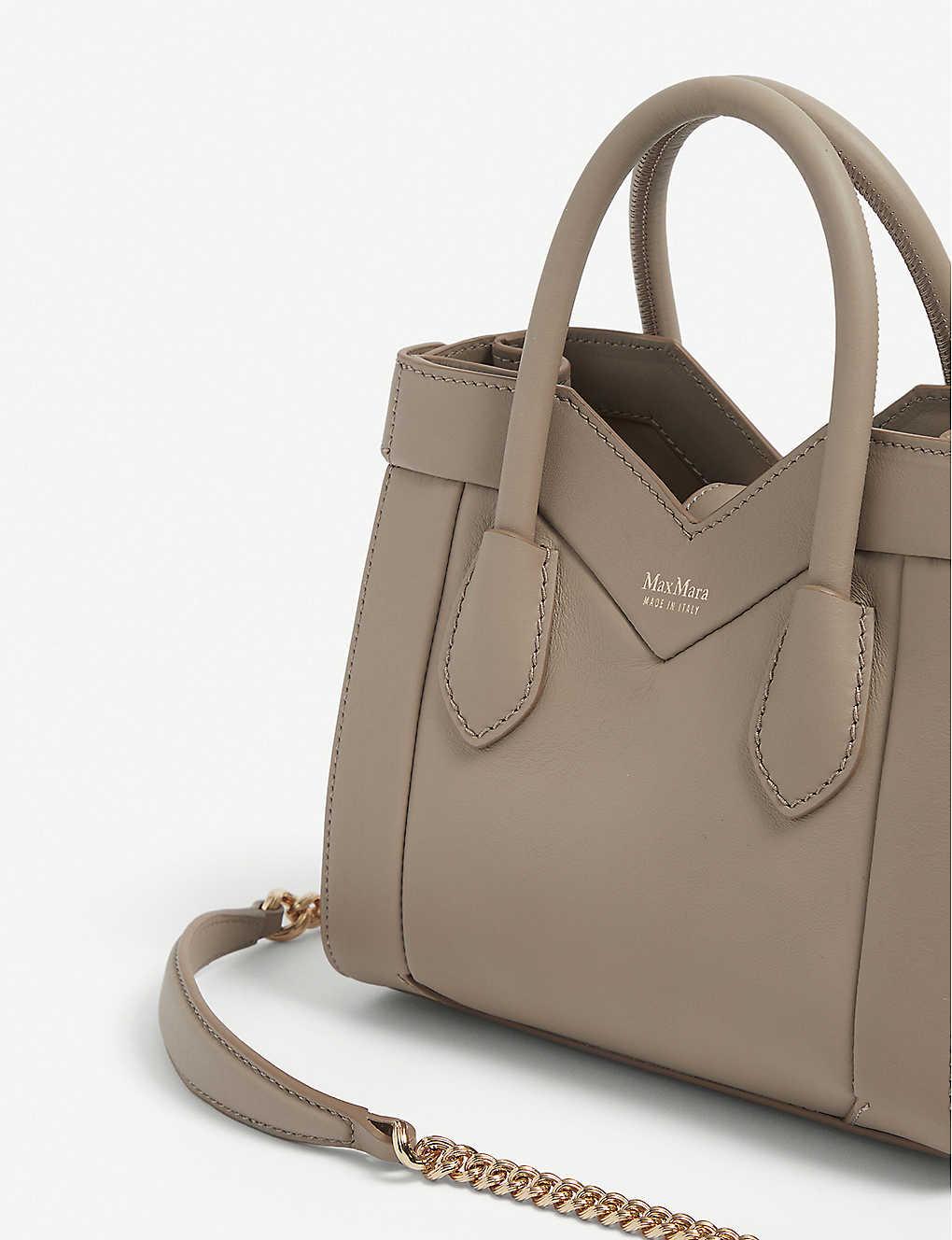 Max Mara Madame Mini Leather Tote Bag | Lyst