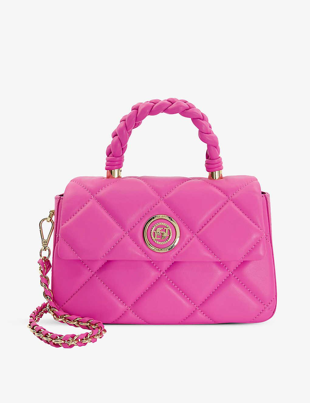 Dune Duchess Braidedhandle Medium Leather Crossbody Bag in Pink Lyst