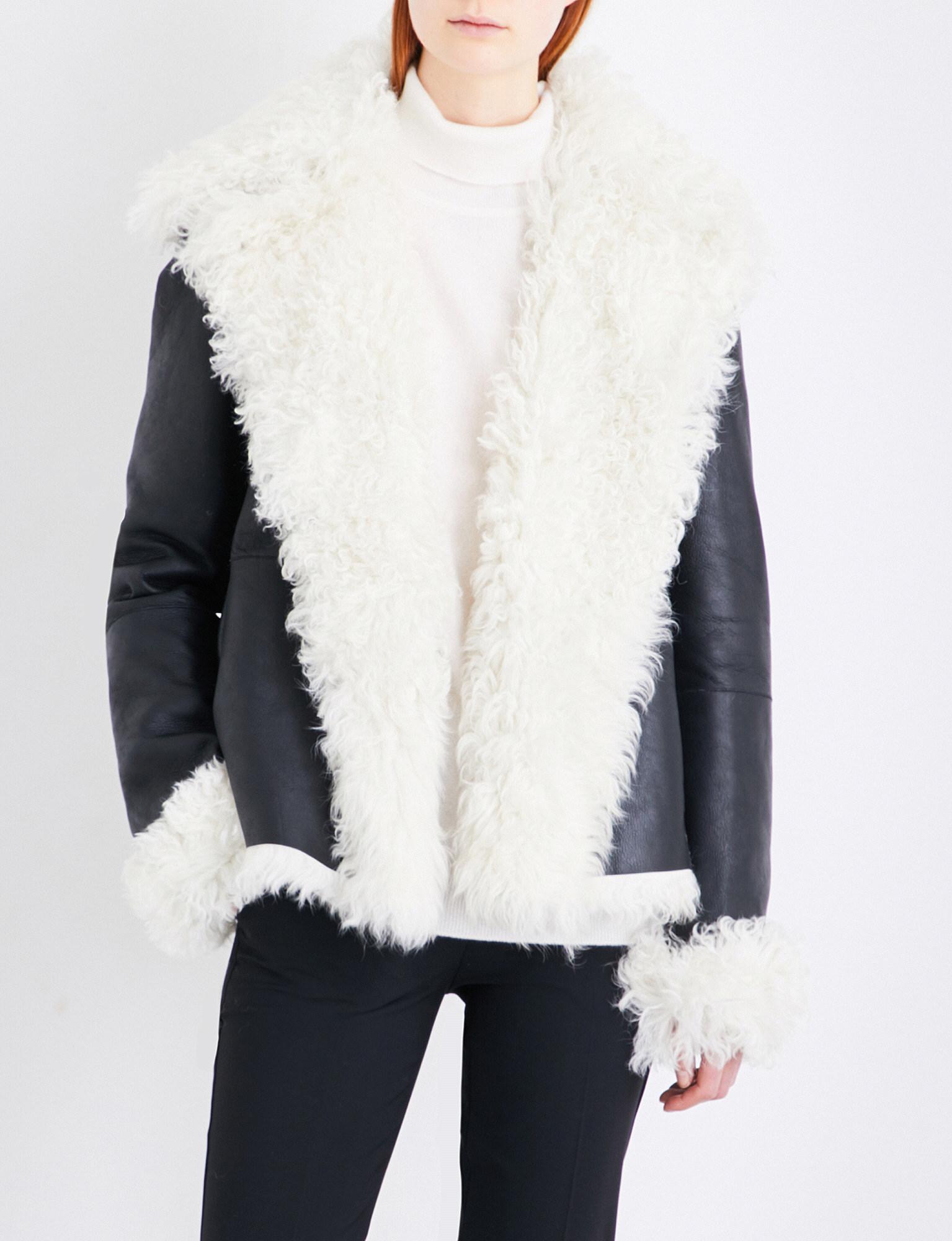 shearling trim jacket