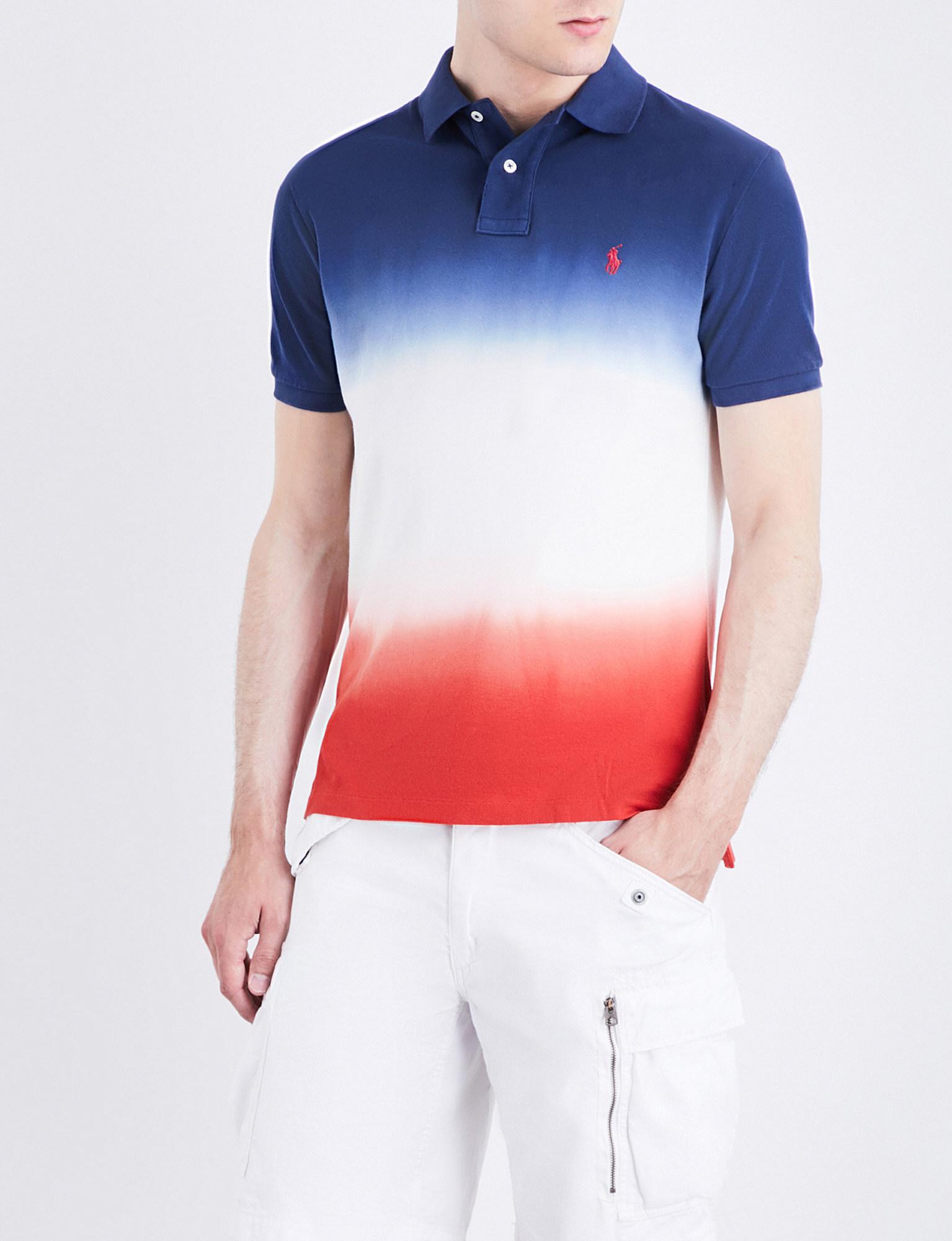 cotton mesh polo shirt