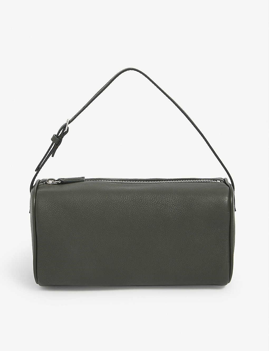 The Row 90s Leather Shoulder Bag in Green Lyst
