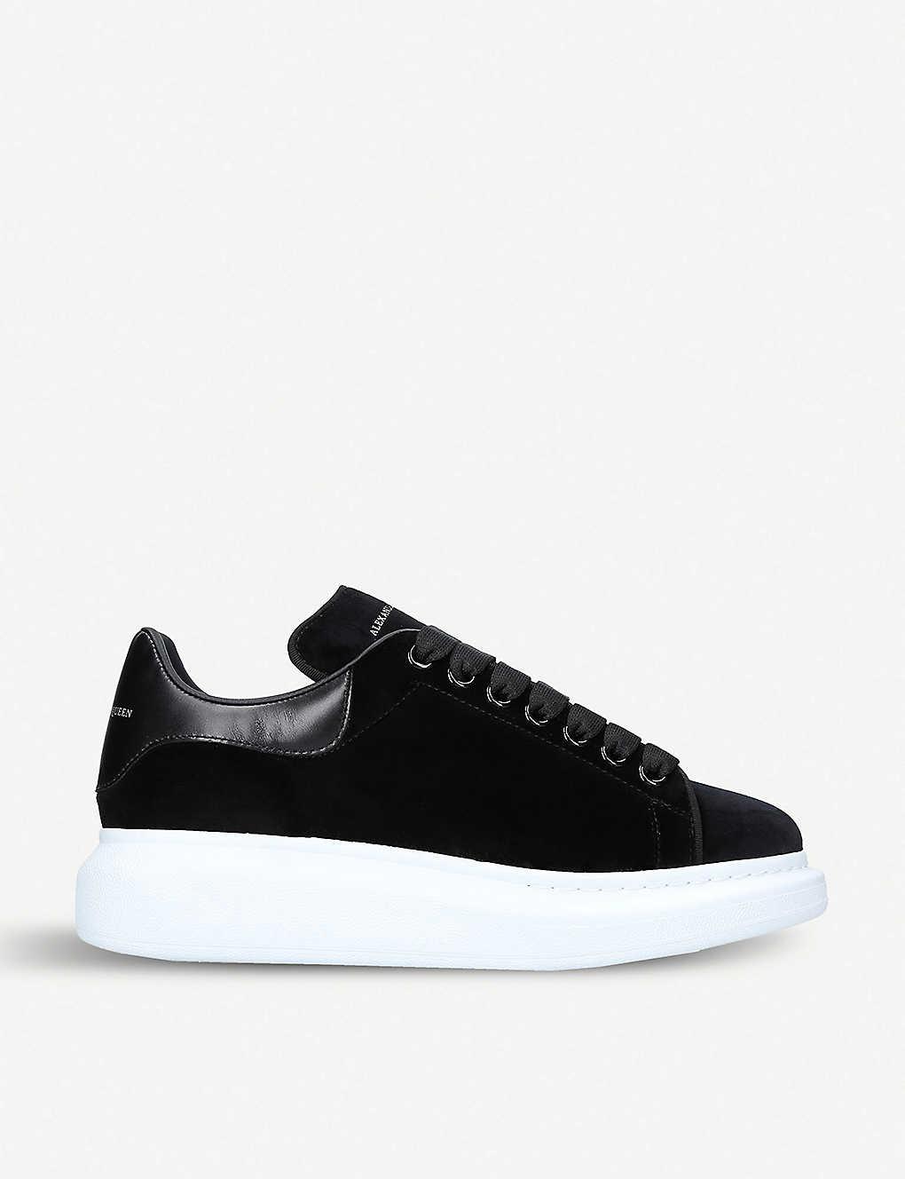 alexander mcqueen black suede sneakers