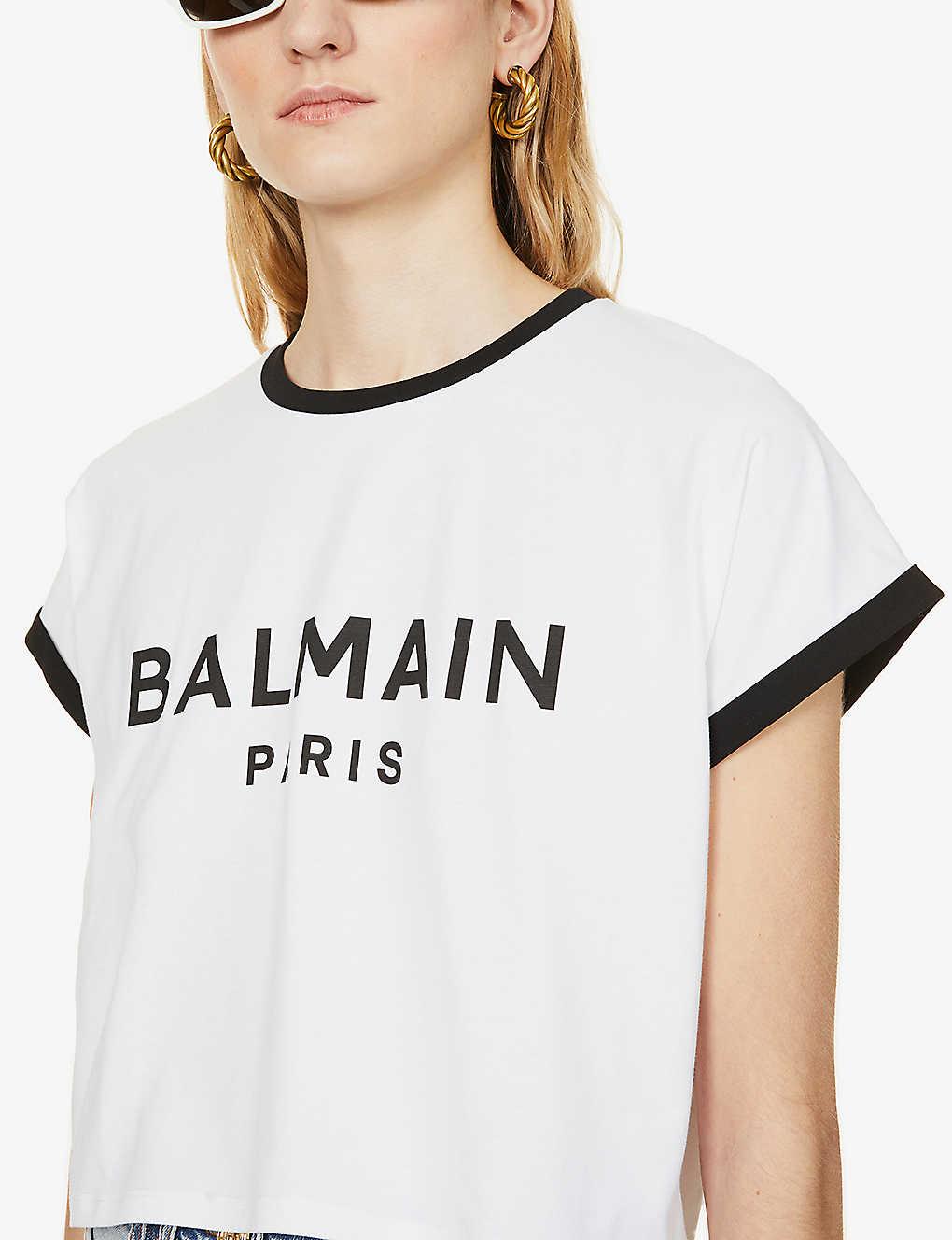balmain t shirt selfridges