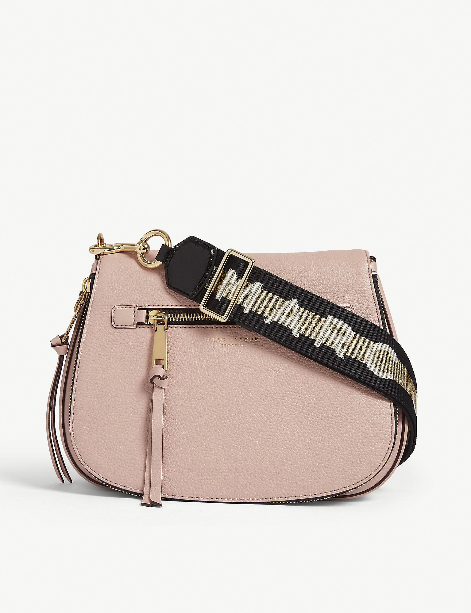 Marc Jacobs The Logo Webbing Dot Snapshot Strap Black/Gold