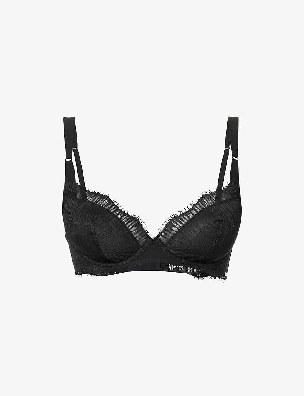 Calvin Klein Ck Underwire Lace Bra in Black Lyst
