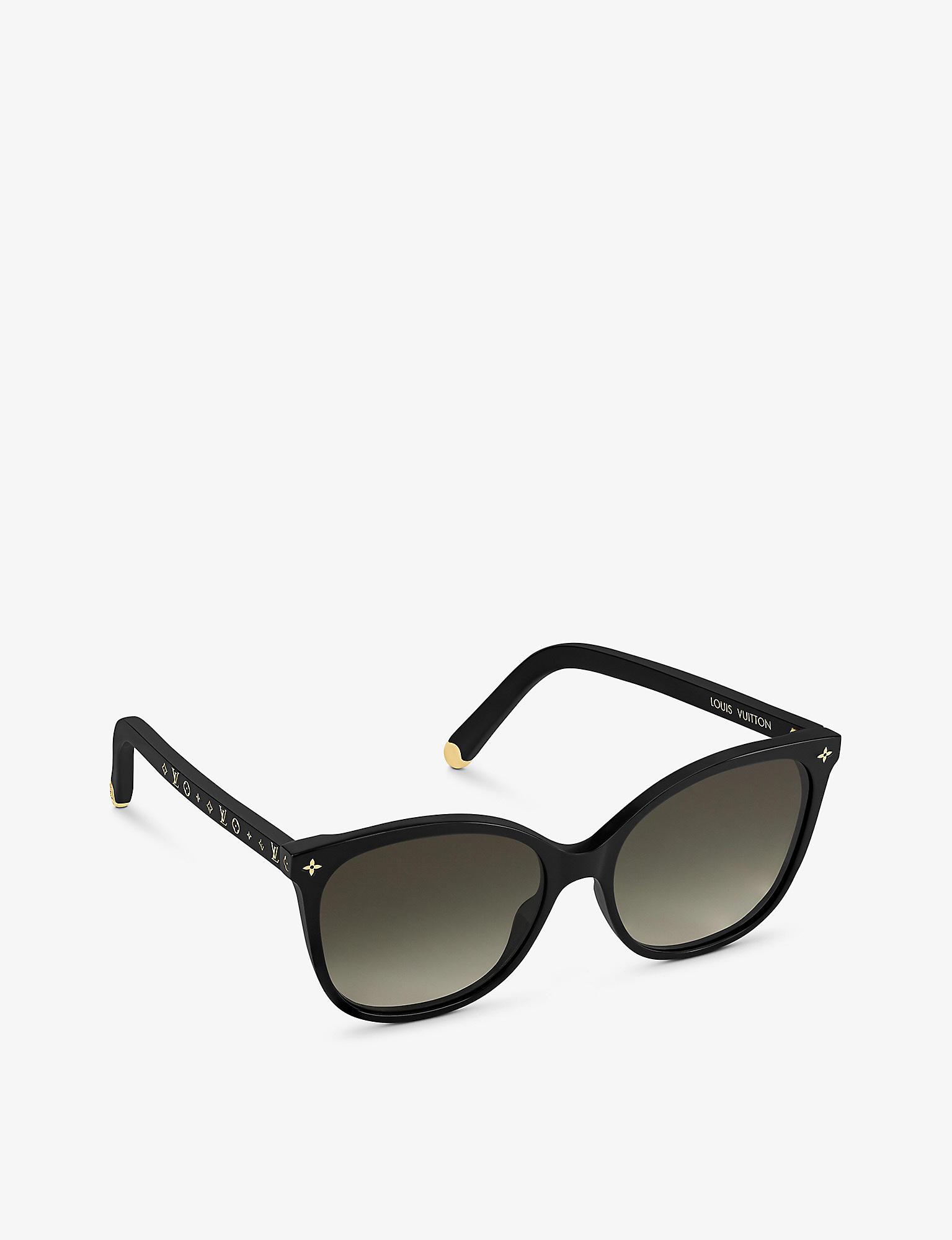 Louis Vuitton LV Malletage Cat Eye Sunglasses Cream Acetate & Metal. Size E