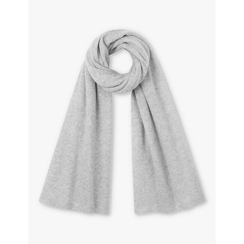 美品＊Edit&co. Cashmere Stole Grayish White