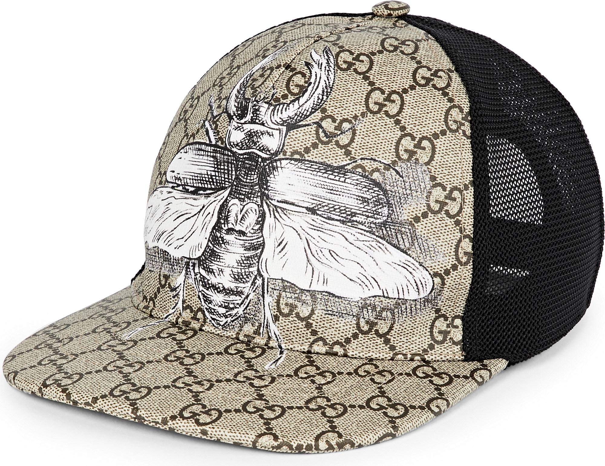 Kontinent offset Fradrage Gucci Insect Canvas Baseball Cap in Beige (Natural) for Men - Lyst