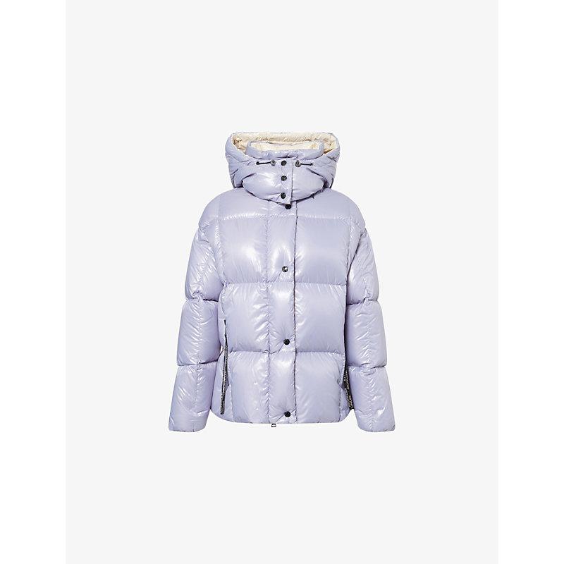 Moncler Parana Hooded Shell-Down Jacket in Blue Lyst UK