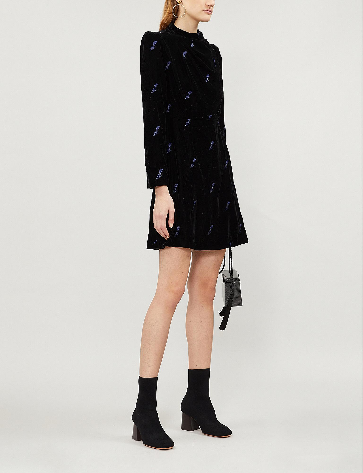 maje velvet dress