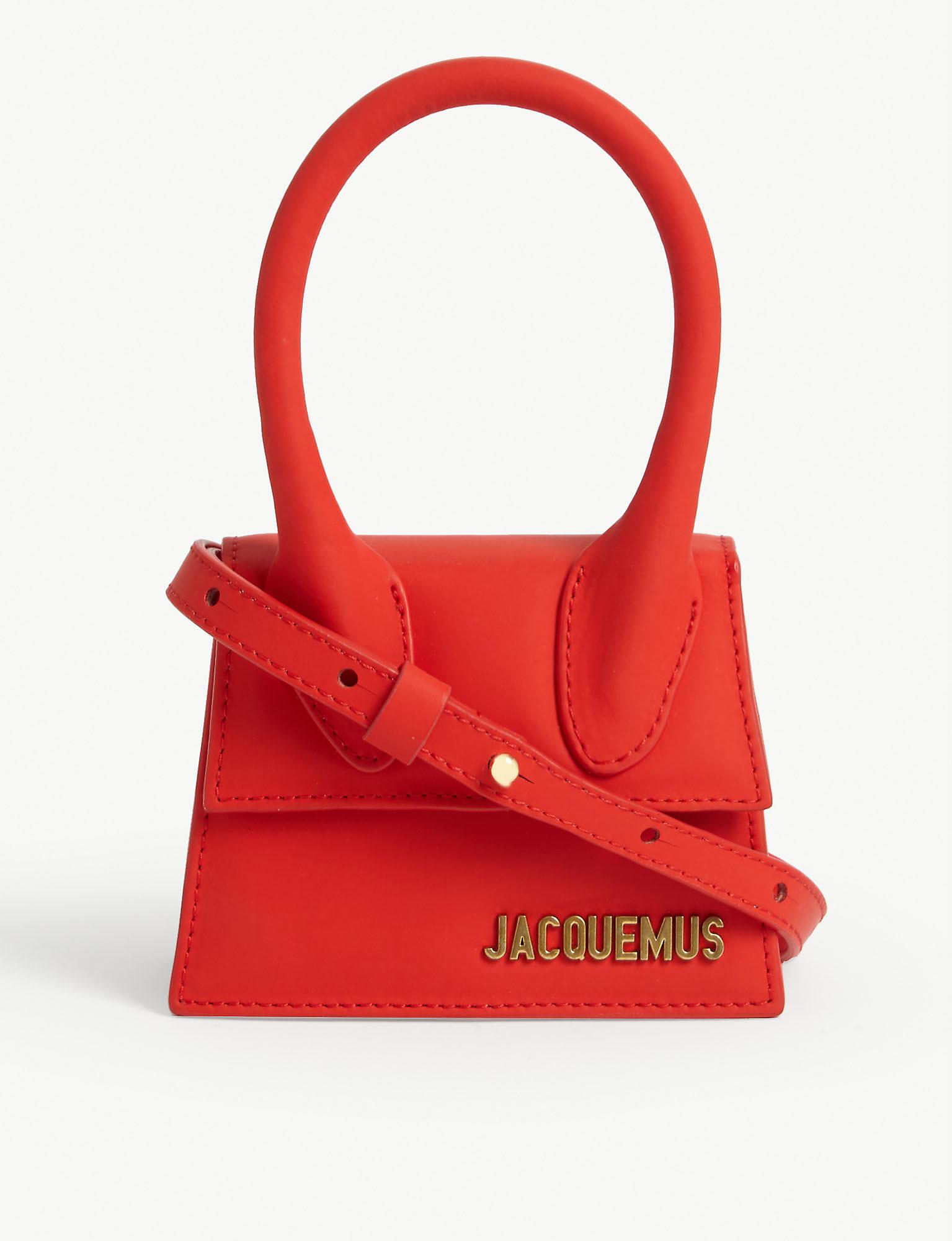 Jacquemus Le Chiquito Mini Leather Tote in Red - Lyst