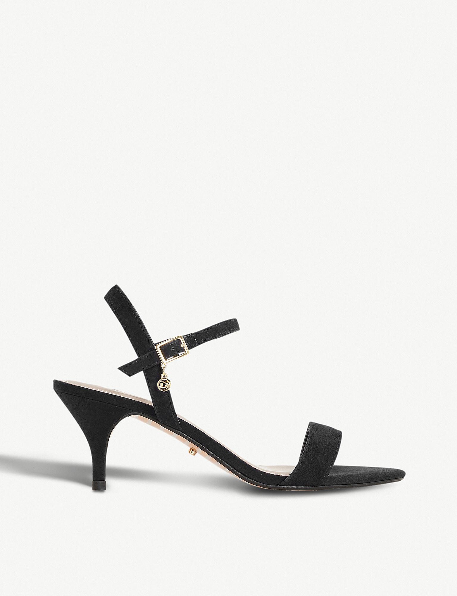 dune black strappy sandals