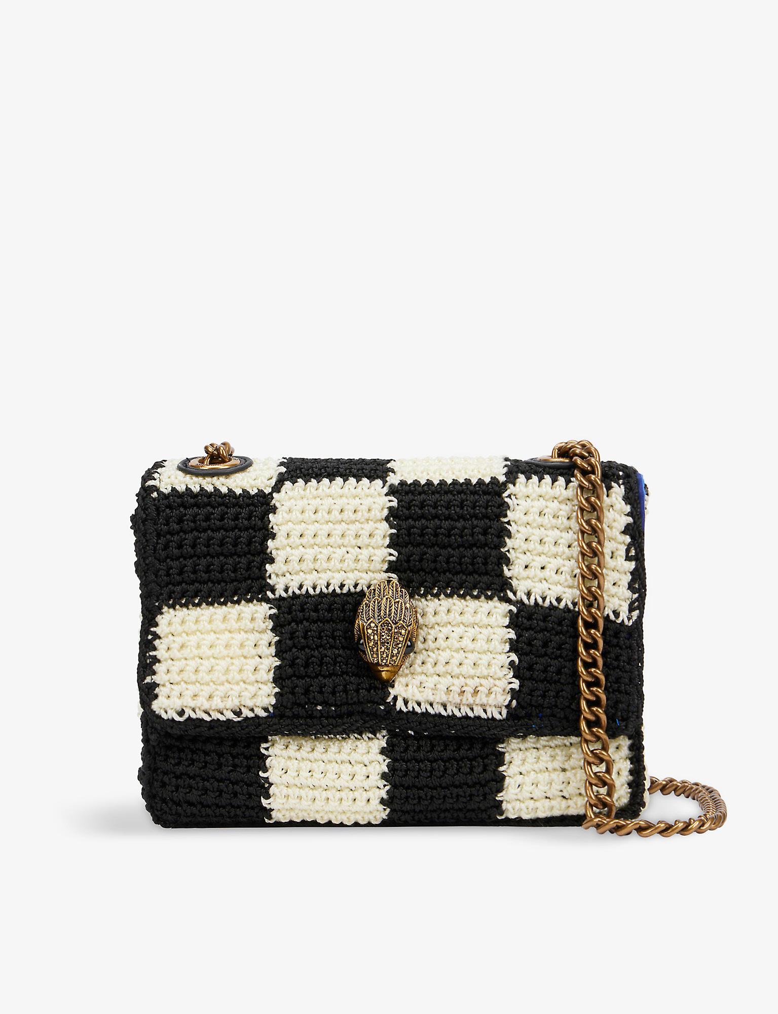 Kurt Geiger Kensington Mini Crochet Crossbody Bag in Black Lyst Canada