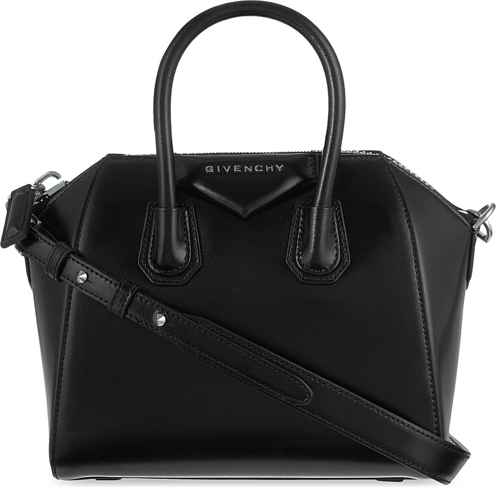 Givenchy Antigona Mini Leather Tote in Black | Lyst