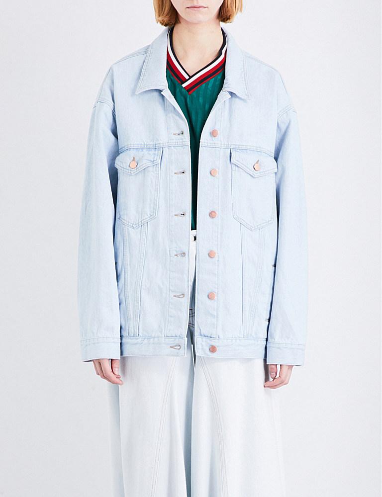 martine rose oversized denim jacket