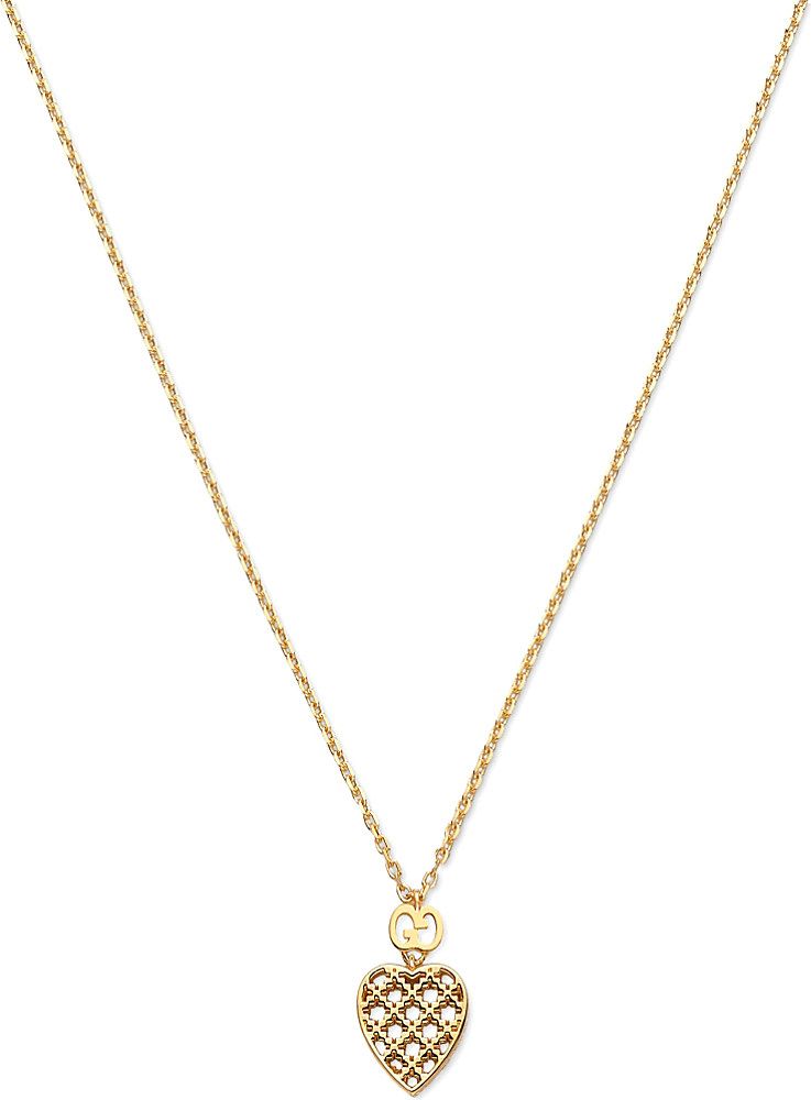 gucci love heart necklace