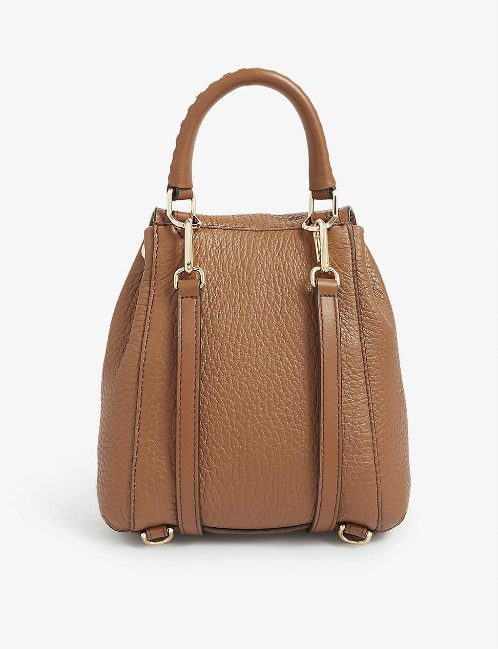 MICHAEL Michael Kors Viv Leather Backpack in Brown Lyst