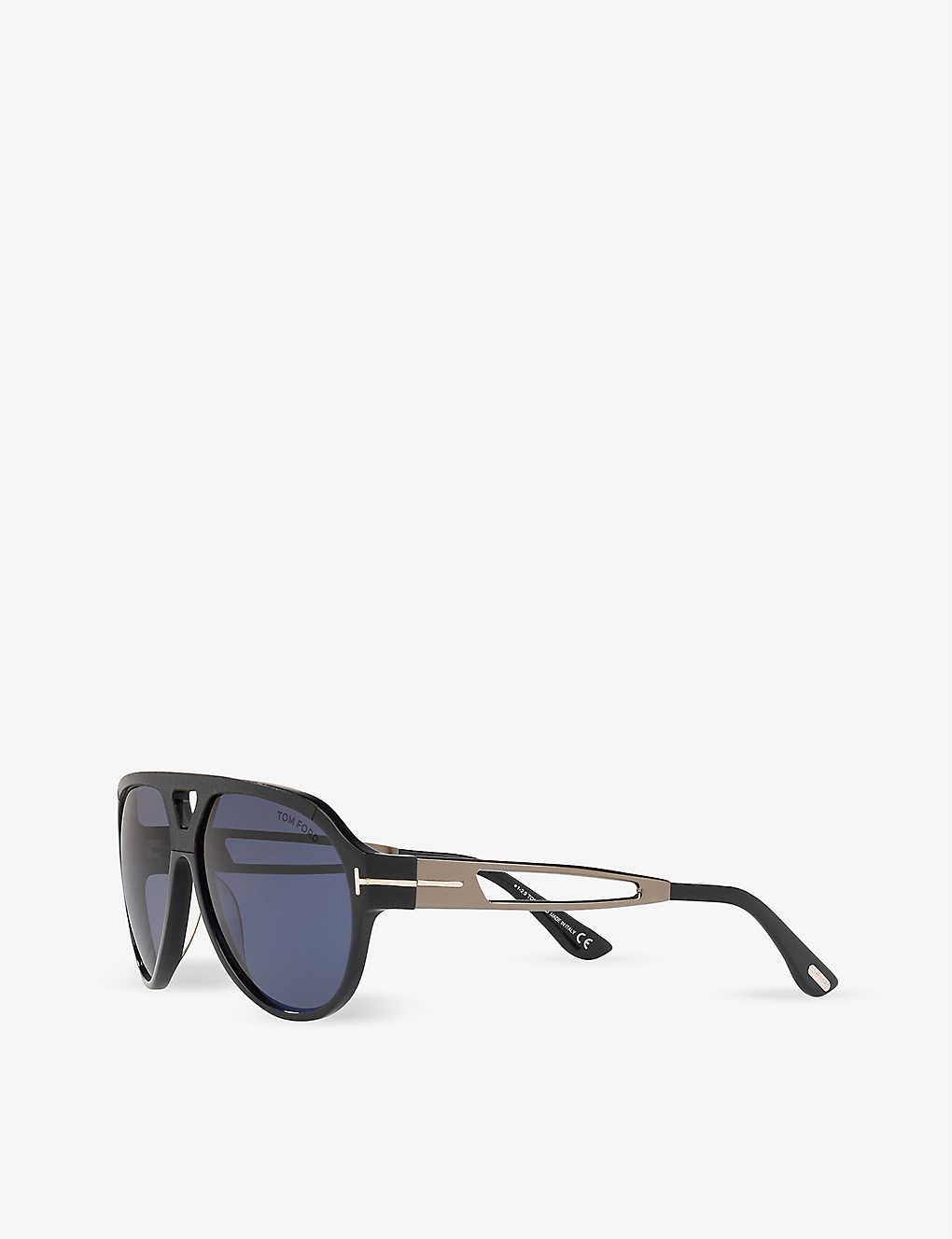 Tom Ford Mens Blue Ft0778 60 Paul Pilot-frame Acetate Sunglasses for Men -  Lyst