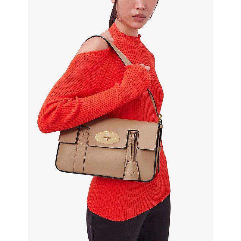 Mulberry East West Bayswater Grained leather Shoulder Bag in Natural Lyst UK