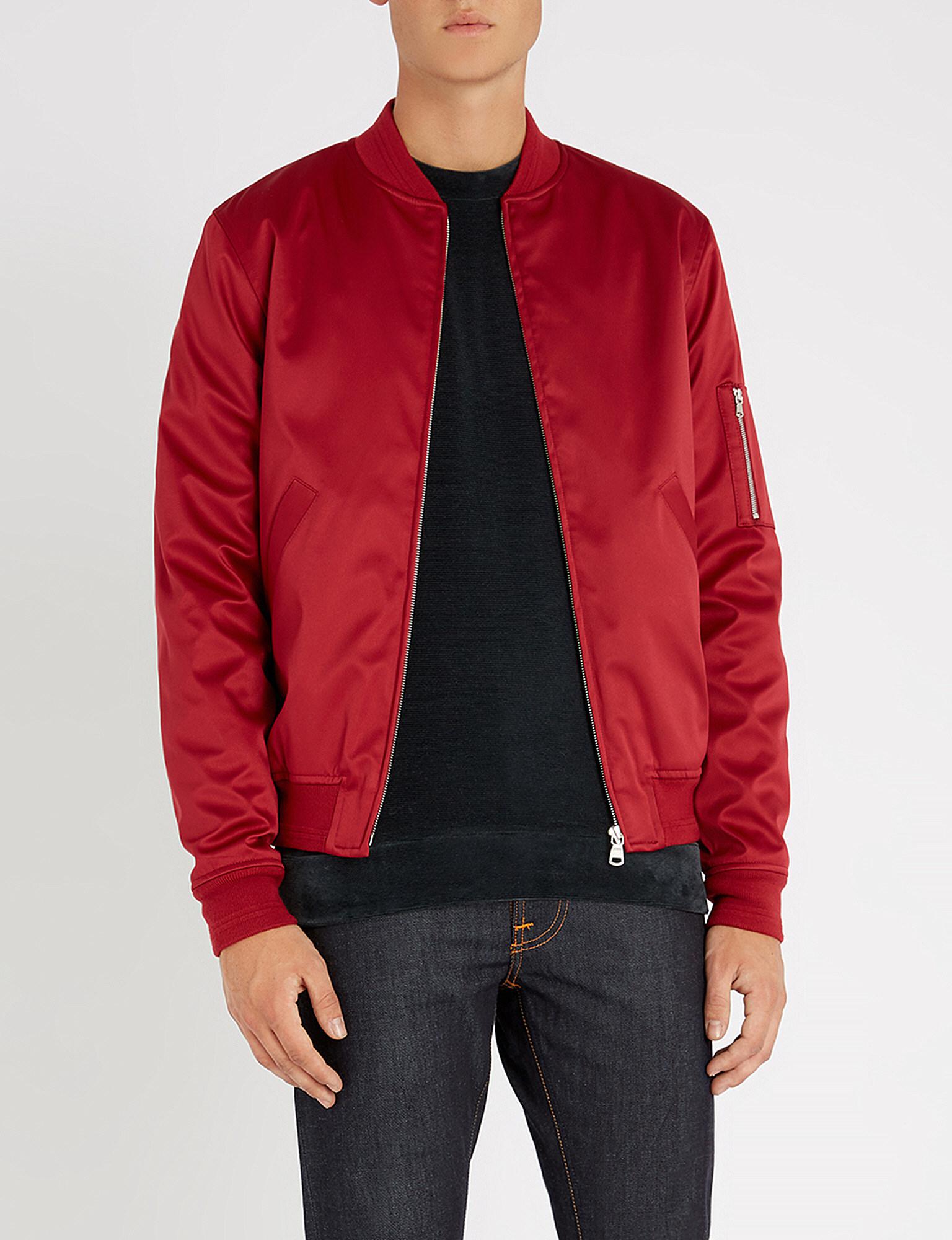 Red bomber coat Clearance