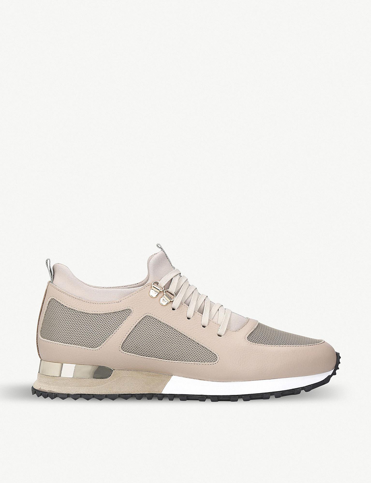beige mallet trainers