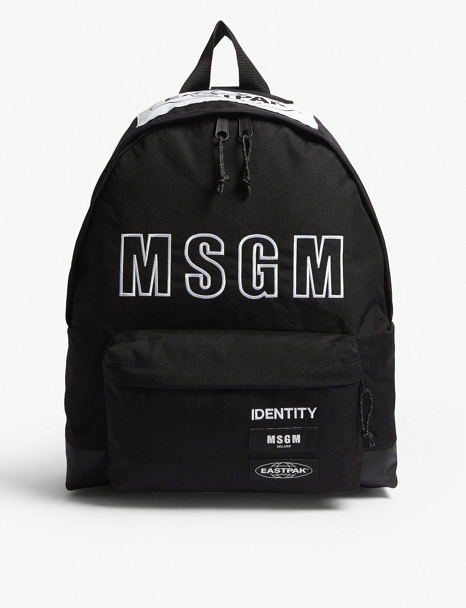 msgm eastpak backpack black