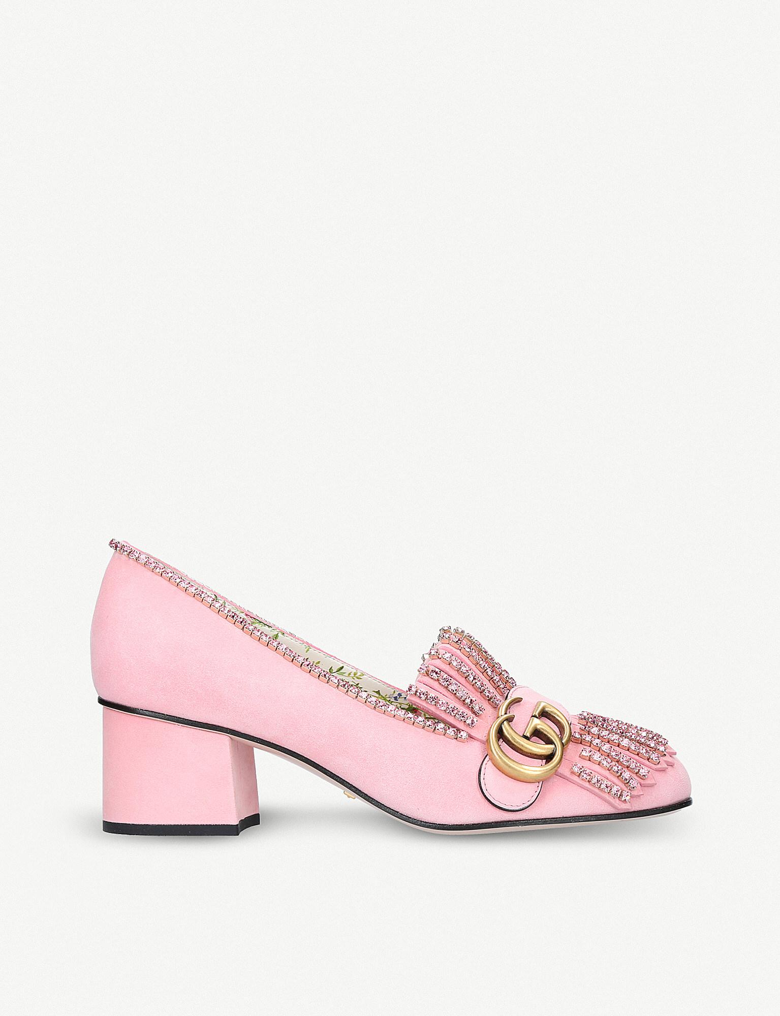 gucci marmont shoes pink