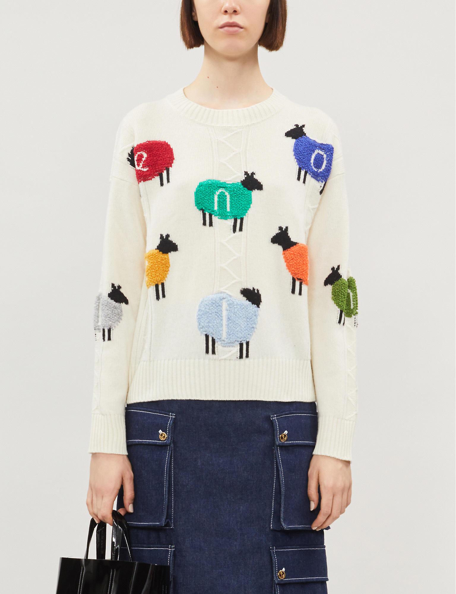sheep print jumper