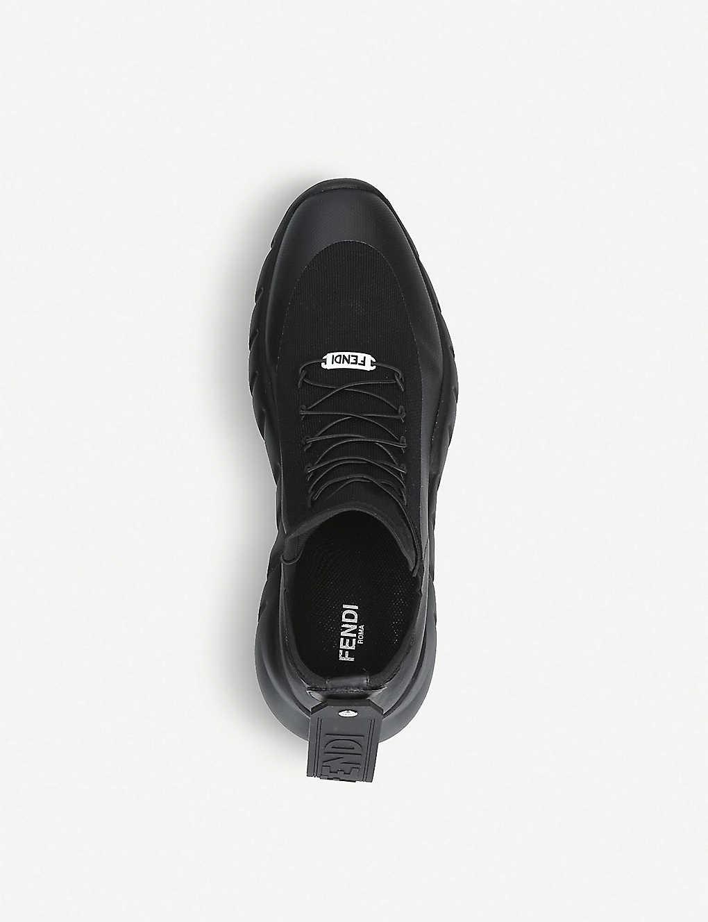 fendi monster knitted trainers