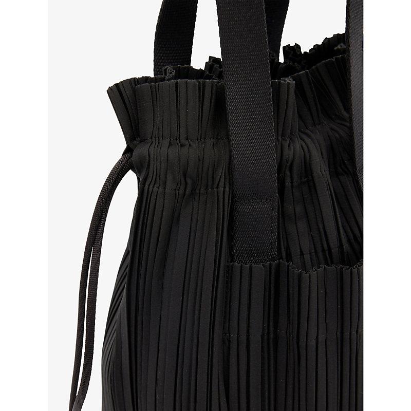 Issey Miyake Black Drawstring Pleats Bag