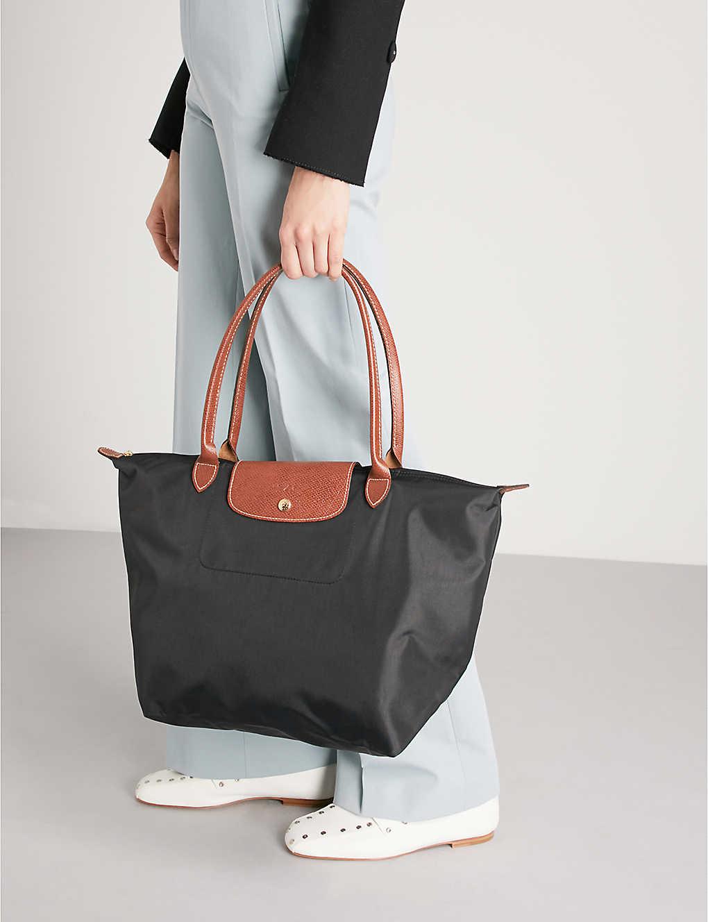 Longchamp Le Pliage Large Nylon Tote Shoulder Bag ~NWT~ Desert