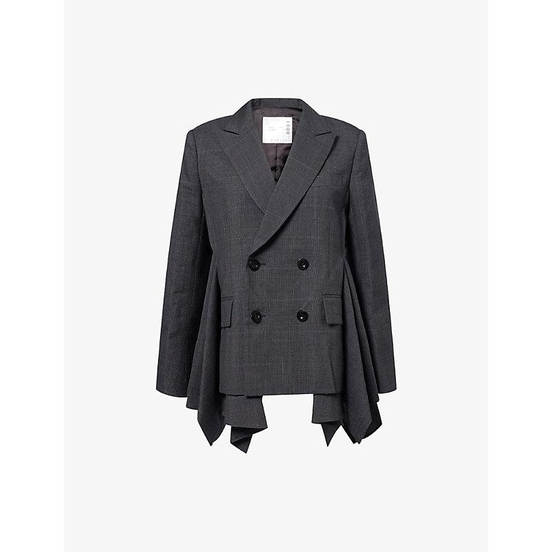 ジャケット・アウター Sacai gray panel tailored jacket 22aw Sacai Blazers, sport coats and suit jackets for Women