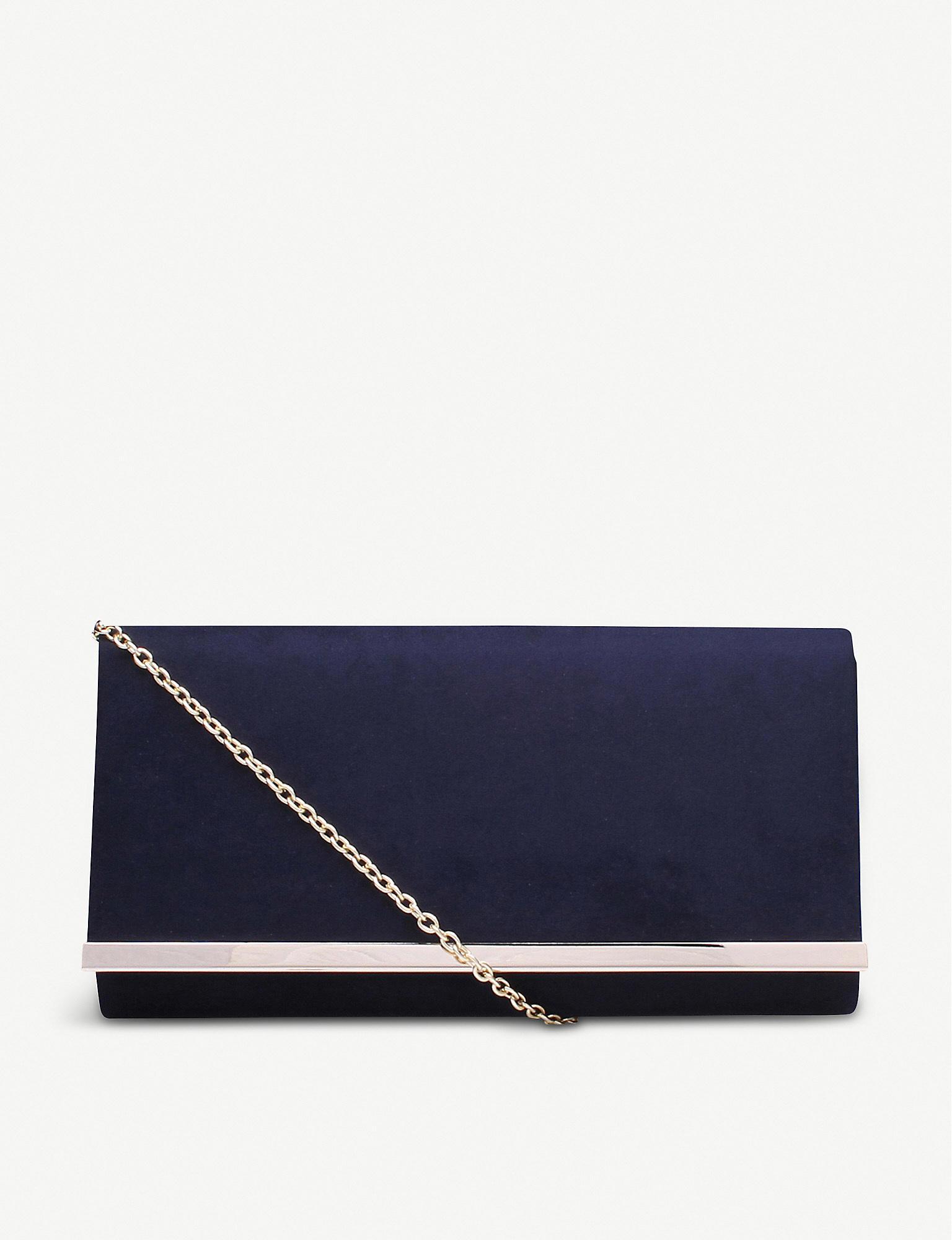 Carvela Kurt Geiger Dylan No Heel Handbags Navy Clutch in Blue Lyst UK