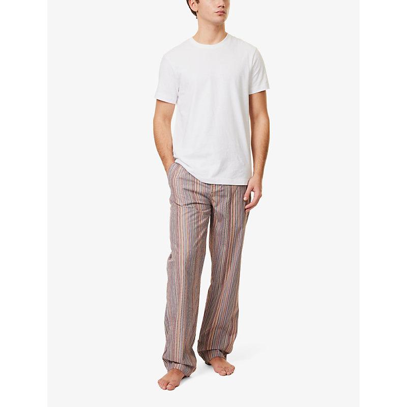 Paul Smith Signature Stripe Drawstring Cotton Poplin Pyjama Bottoms in Purple for Men Lyst Canada