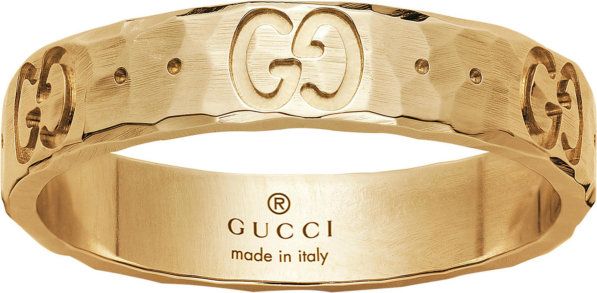 gucci icon thin band yellow gold
