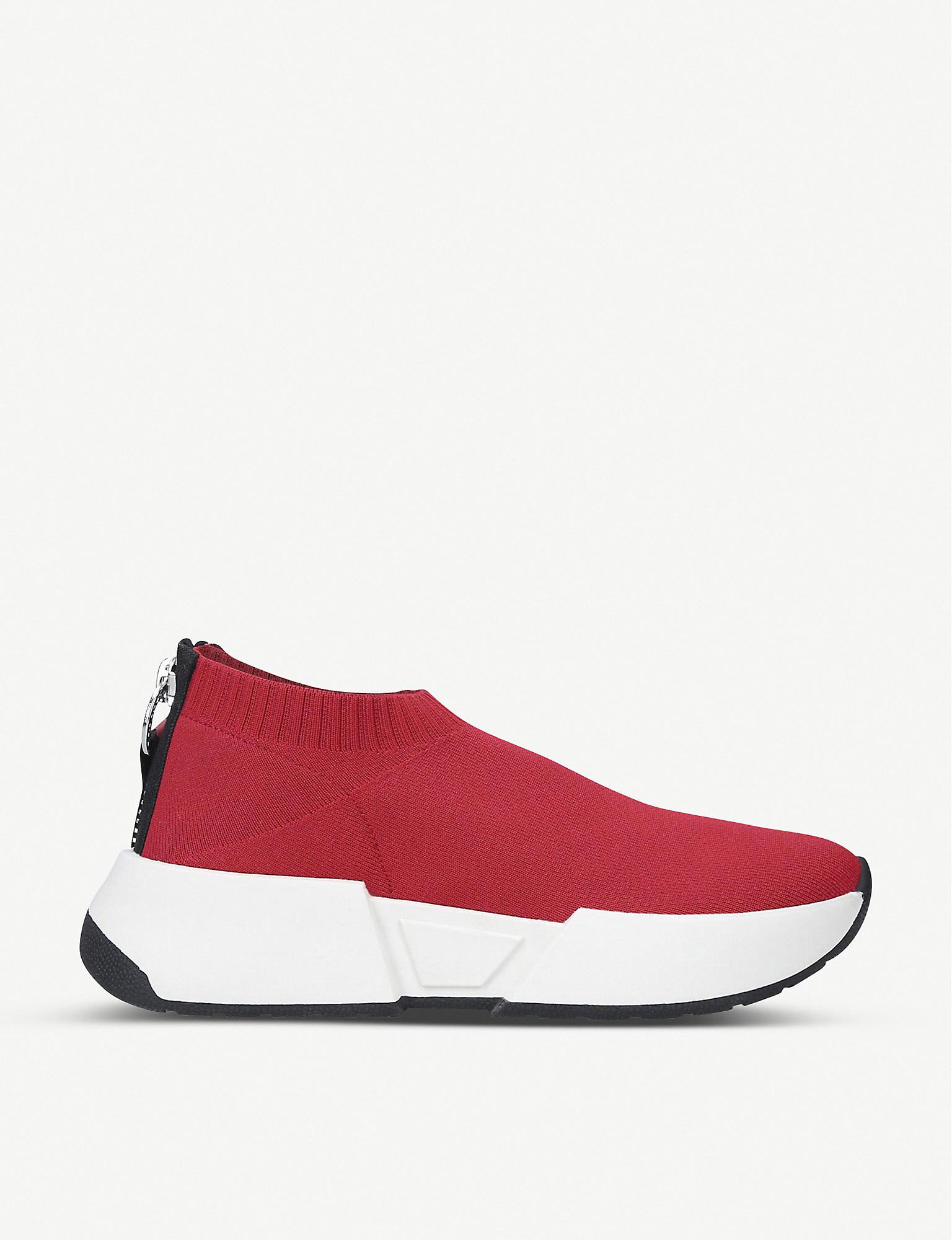 Marcel Slip-on Textile Trainers in Red 