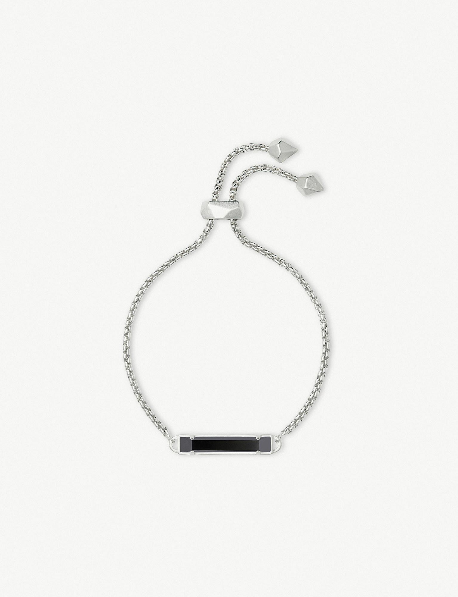 Lyst Kendra Scott Stan Rhodium Plated And Tinted Gl Bracelet In View Fullscreen