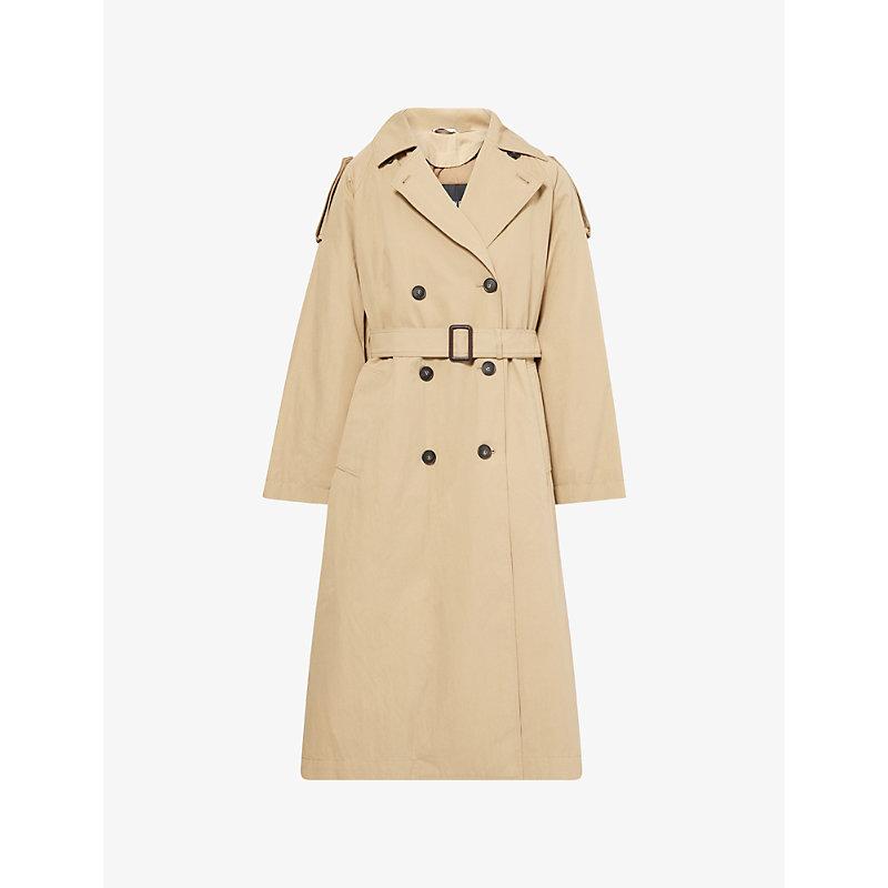 トレンチコート Max Mara Double-Breasted Coat With Belted Waist Max Mara Belted double-breasted trench coat with adjustable