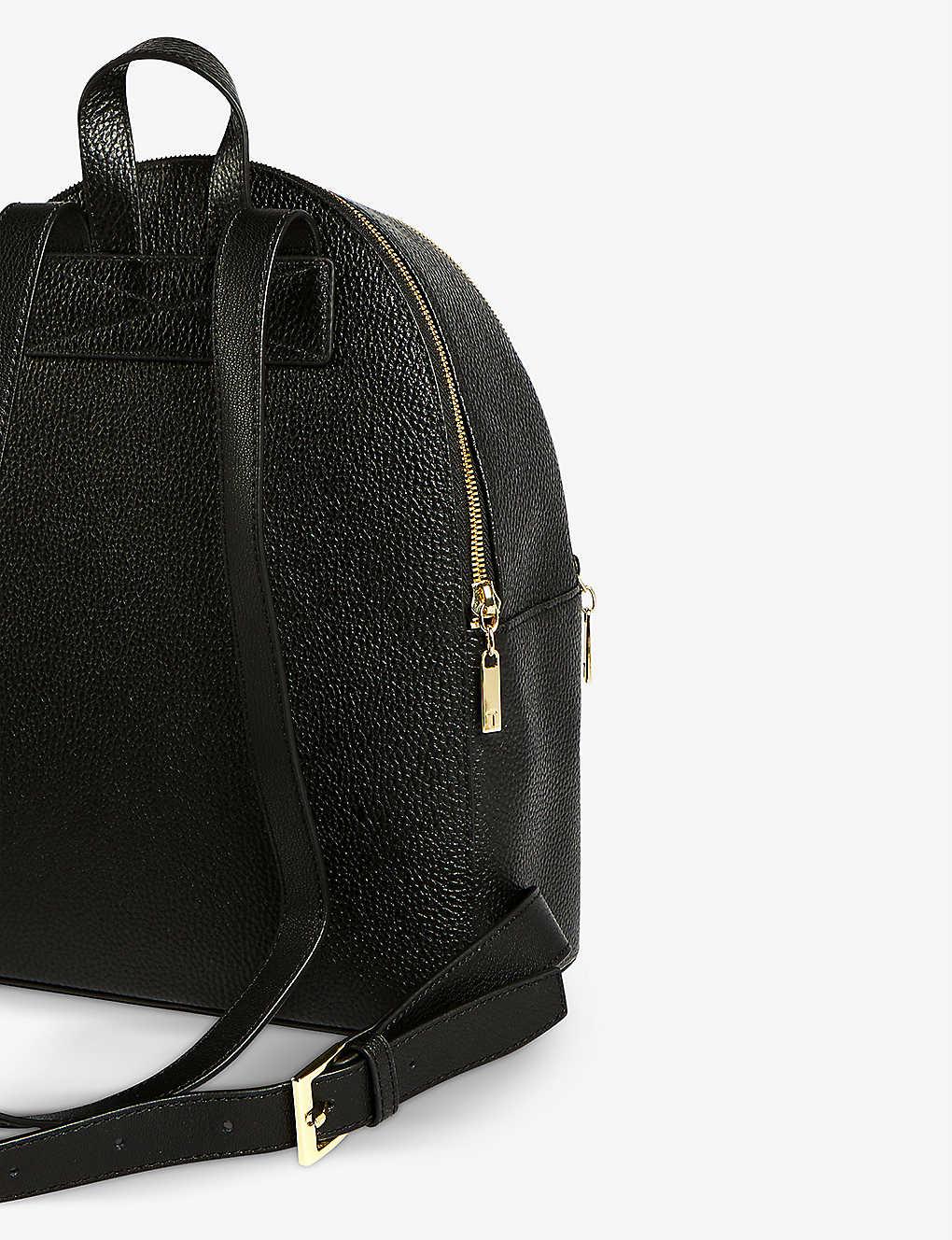 Ted Baker Coorra Pebbled Leather Backpack in Black | Lyst