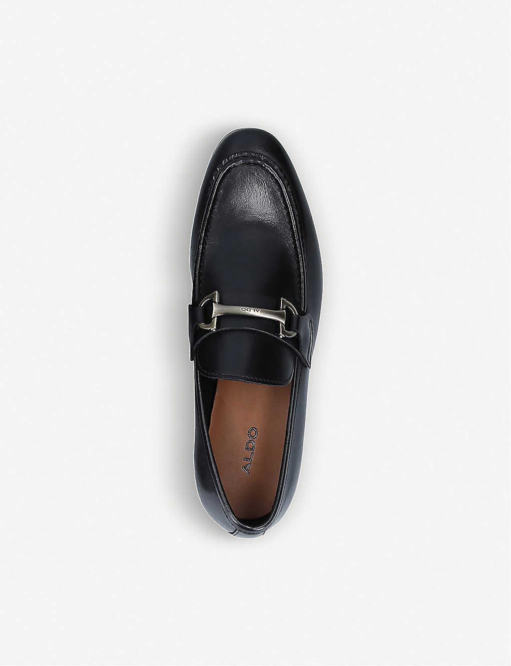 Daywen Buckle-embellished Leather Loafers in Black Men | Lyst