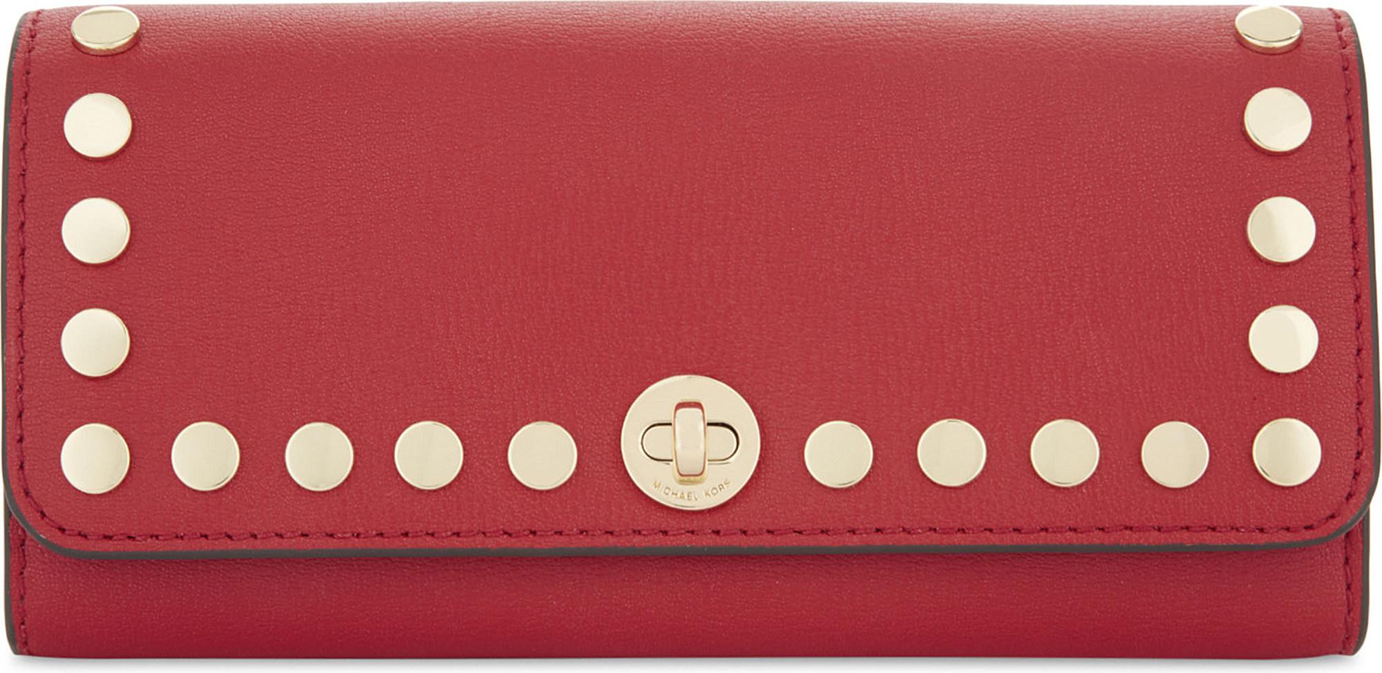 michael kors bright red wallet