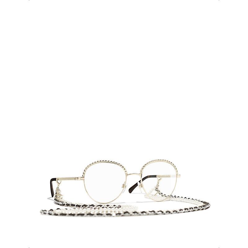 Chanel Unisex Pantos Eyeglasses in White | Lyst